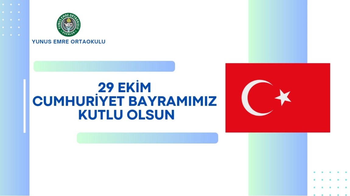 29 Ekim Cumhuriyet Bayramı'nı Kutladık. 